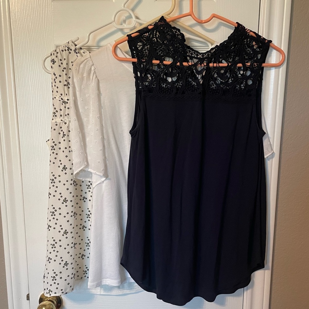 3 LOFT tanks size small.